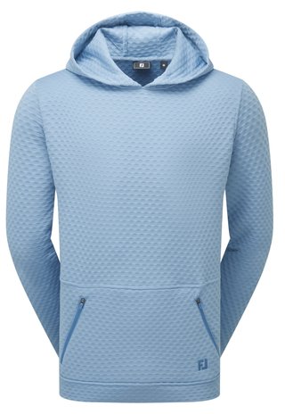 FootJoy Textured Knit Hoodie pánska mikina, air blue