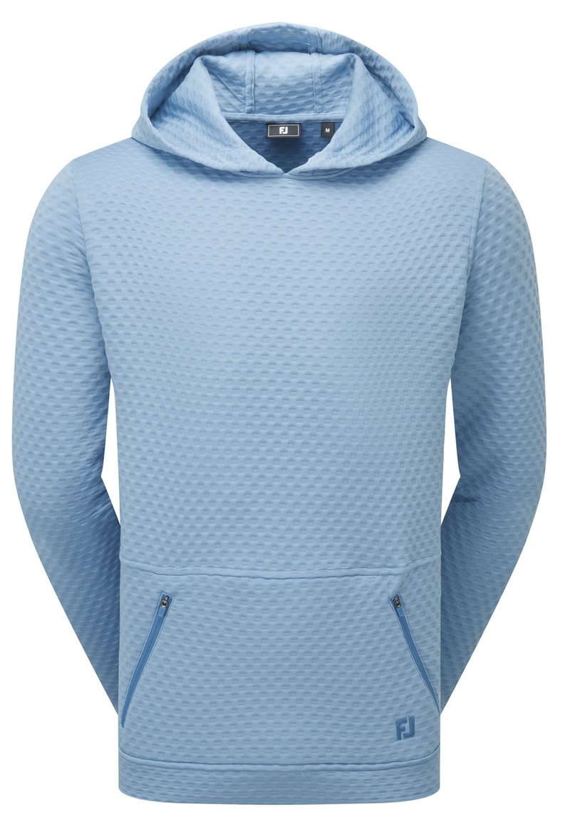FootJoy Textured Knit Hoodie pánska mikina, air blue