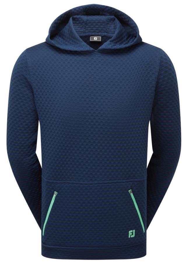 FootJoy Textured Knit Hoodie pánska mikina, navy