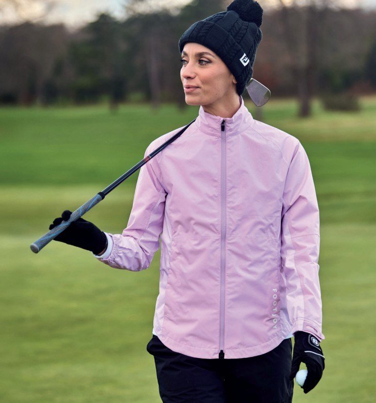 FootJoy HydroLite X dámska bunda, orchid/white dot