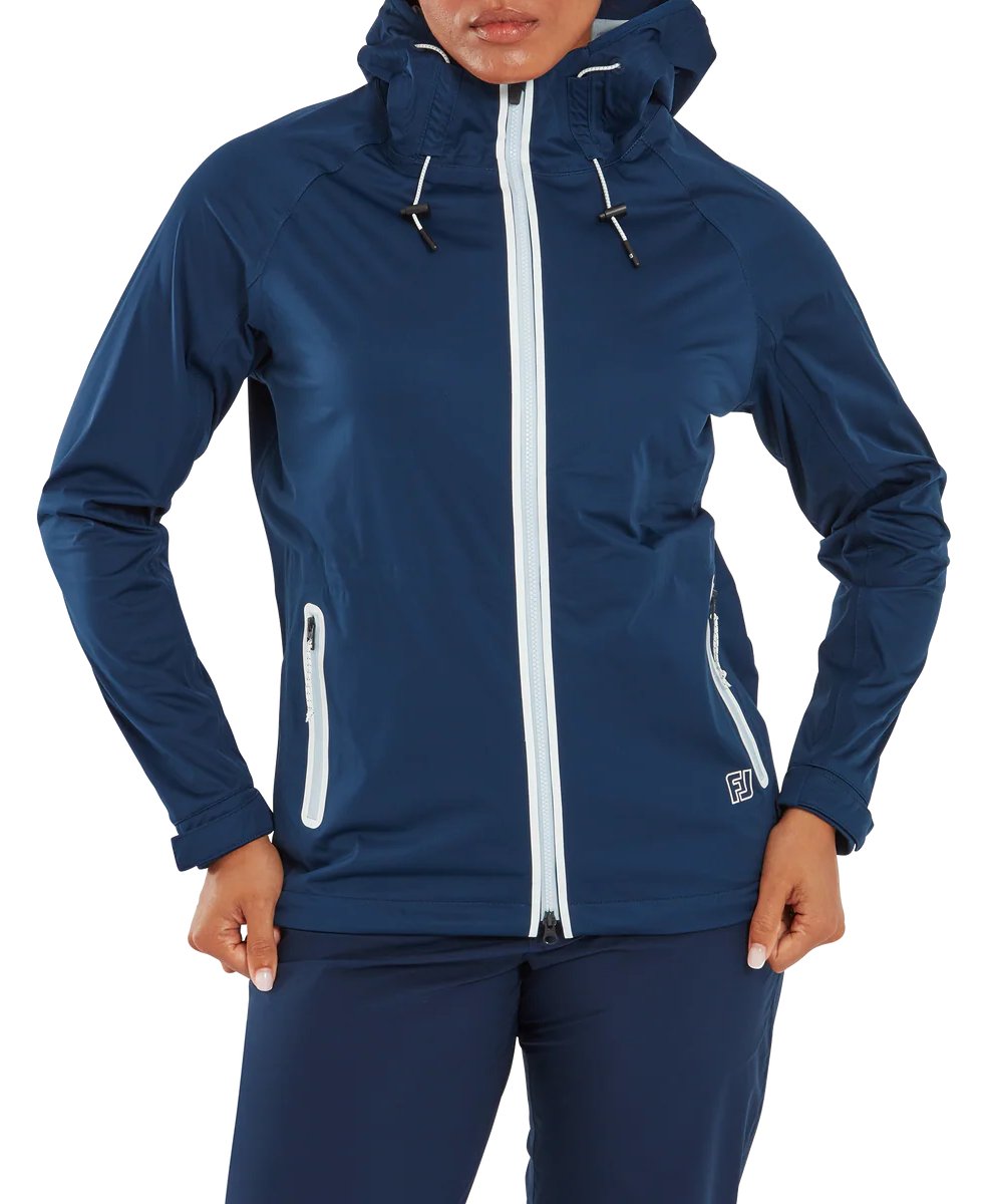 FootJoy HydroKnit dámska bunda do dažďa, navy/white/skyway