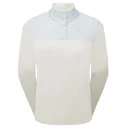 FootJoy ThermoSeries Hybrid Popover dámska mikina, off white/ice blue