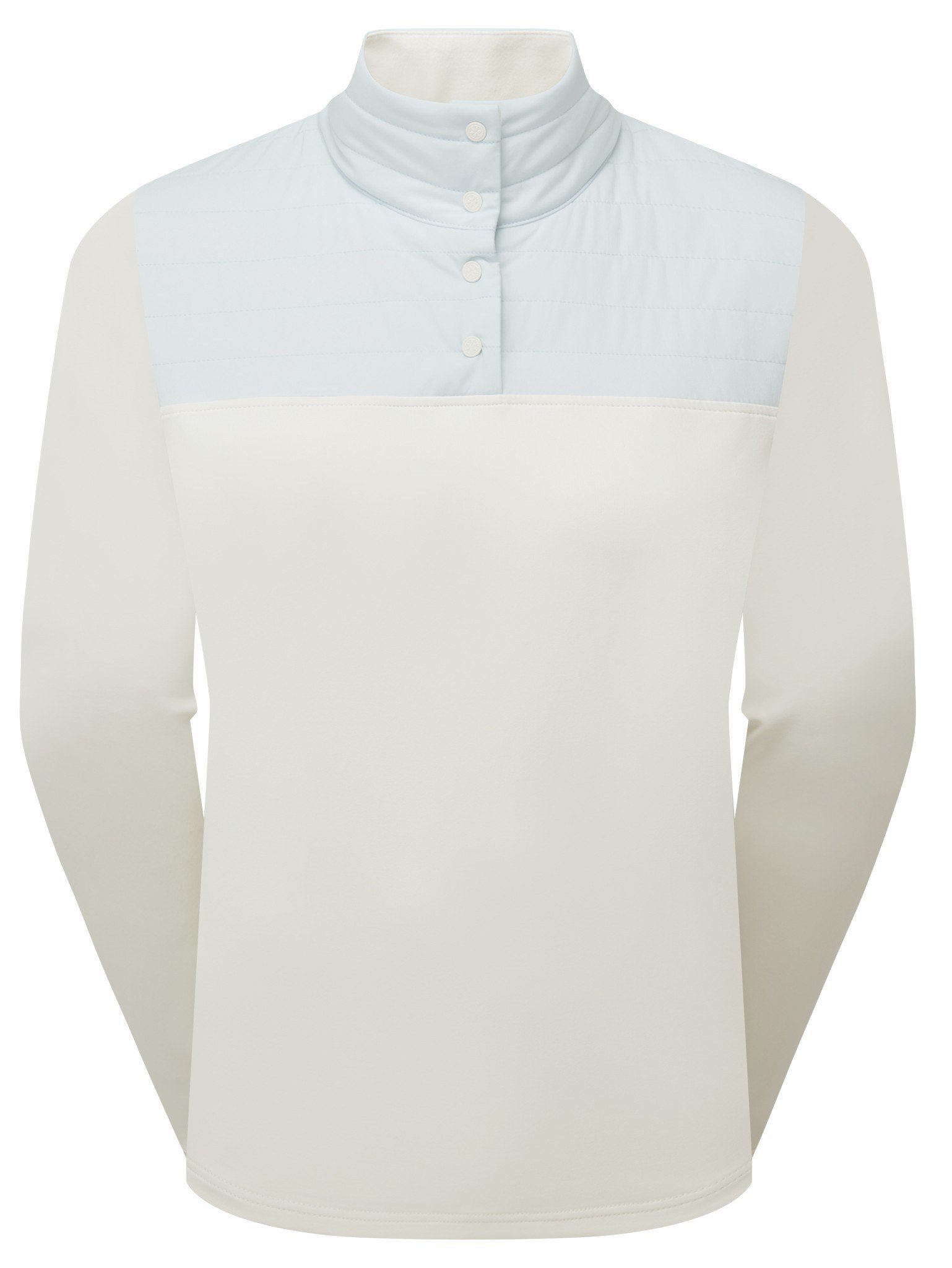 FootJoy ThermoSeries Hybrid Popover dámska mikina, off white/ice blue
