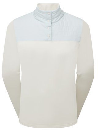 FootJoy ThermoSeries Hybrid Popover dámska mikina, off white/ice blue