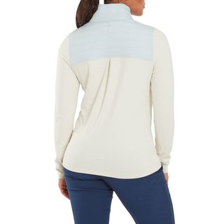 FootJoy ThermoSeries Hybrid Popover dámska mikina, off white/ice blue