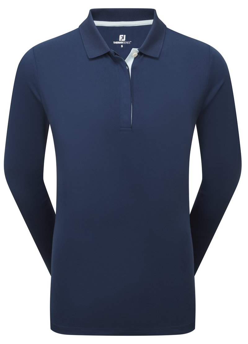 FootJoy ThermoSeries Long Sleeves dámske polo, navy