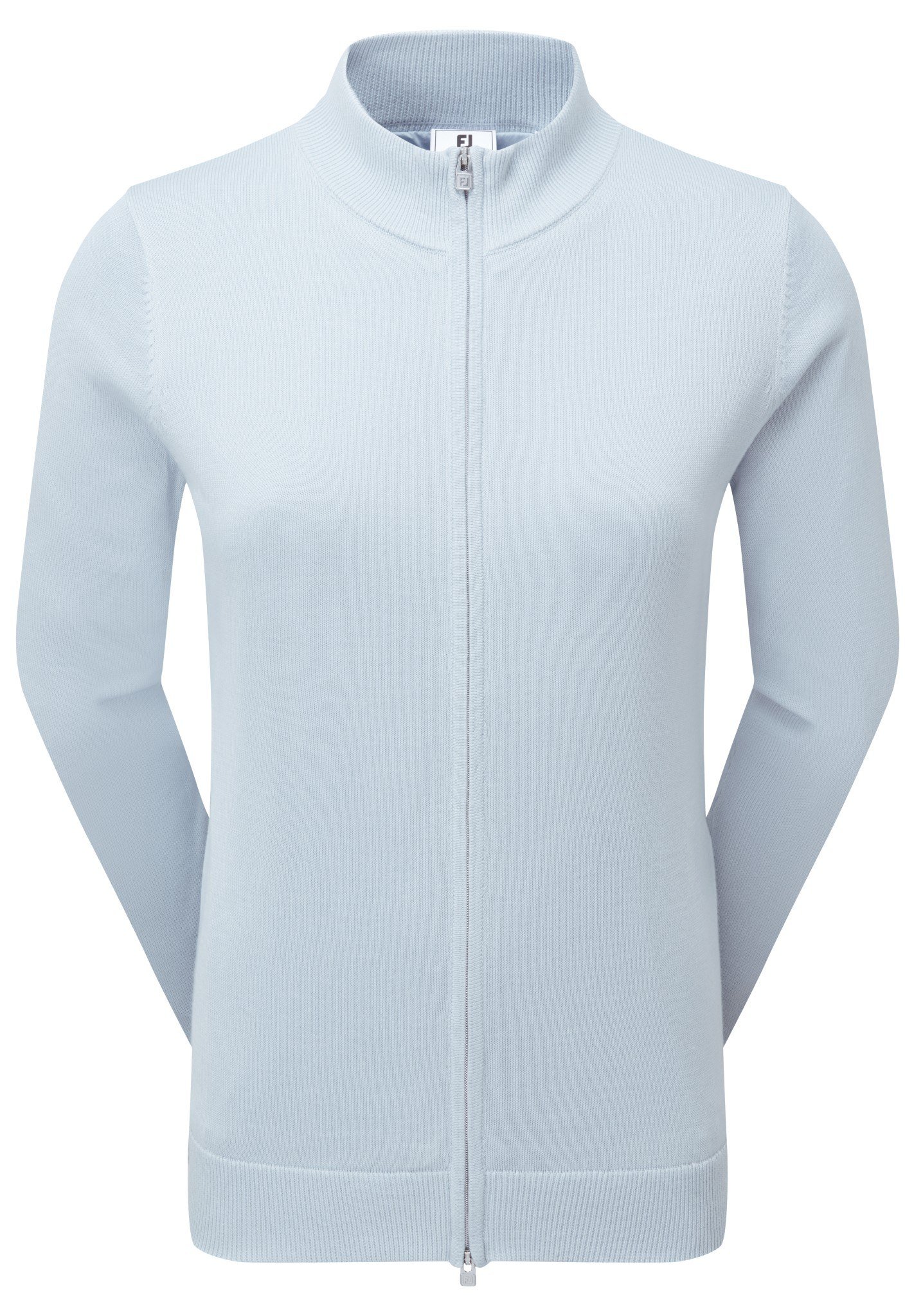 FootJoy Drirelease Full-Zip Lined dámsky sveter, ice blue