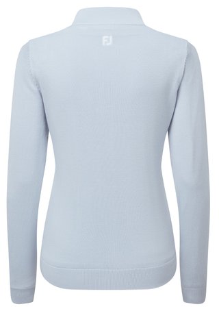FootJoy Drirelease Full-Zip Lined dámsky sveter, ice blue