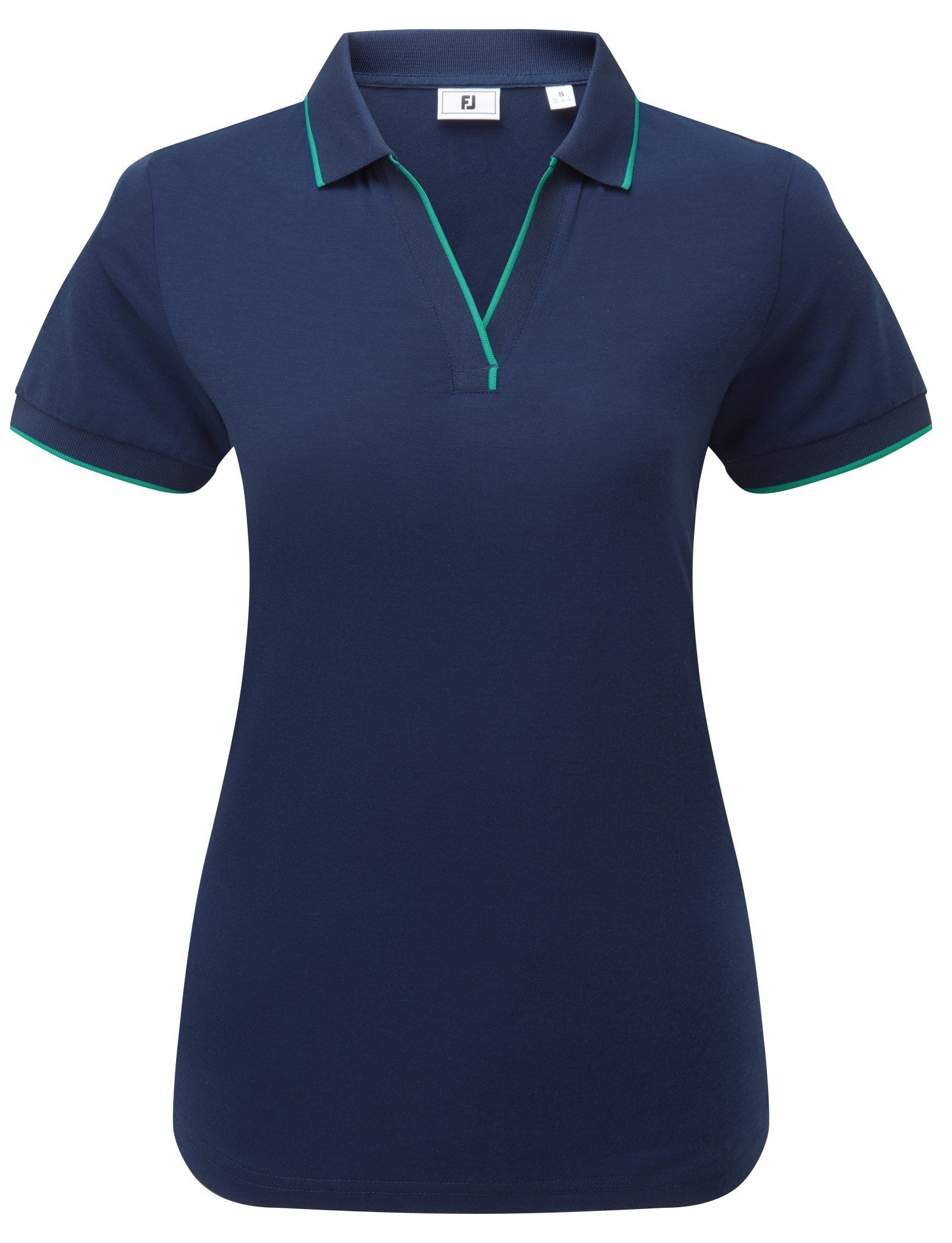 FootJoy NOTCH V dámske polo, navy/emerald