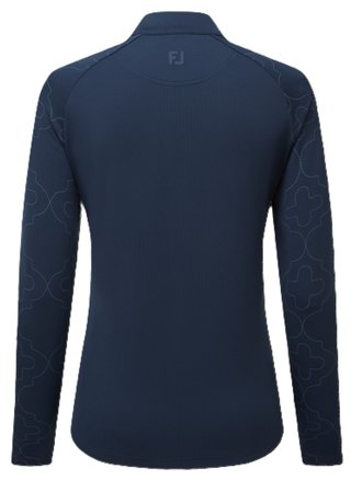 FootJoy Midlayer Full Zip Printed Sleeve dámska mikina, navy