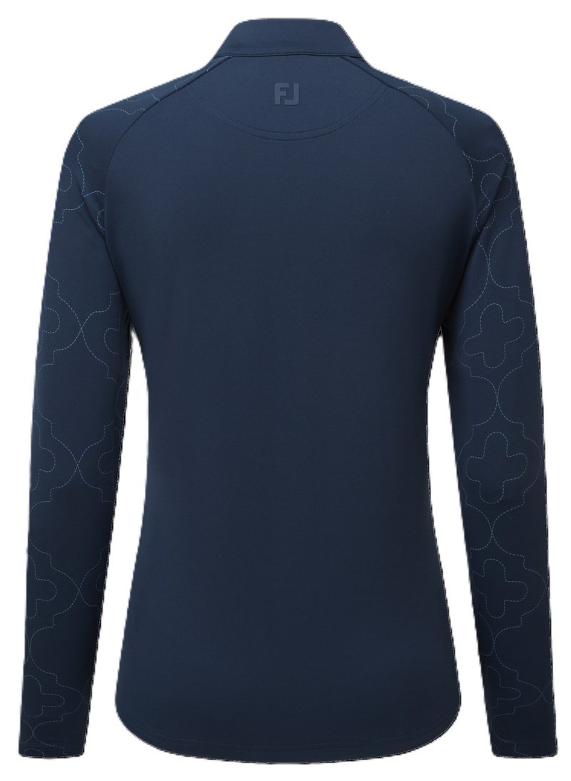 FootJoy Midlayer Full Zip Printed Sleeve dámska mikina, navy