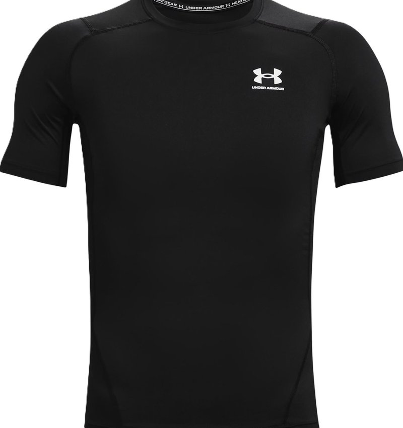 Under Armour HeatGear pánske kompresné tričko, čierno/biele