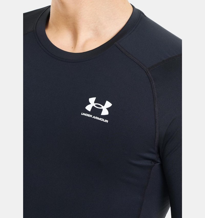 Under Armour HeatGear pánske kompresné tričko, čierno/biele