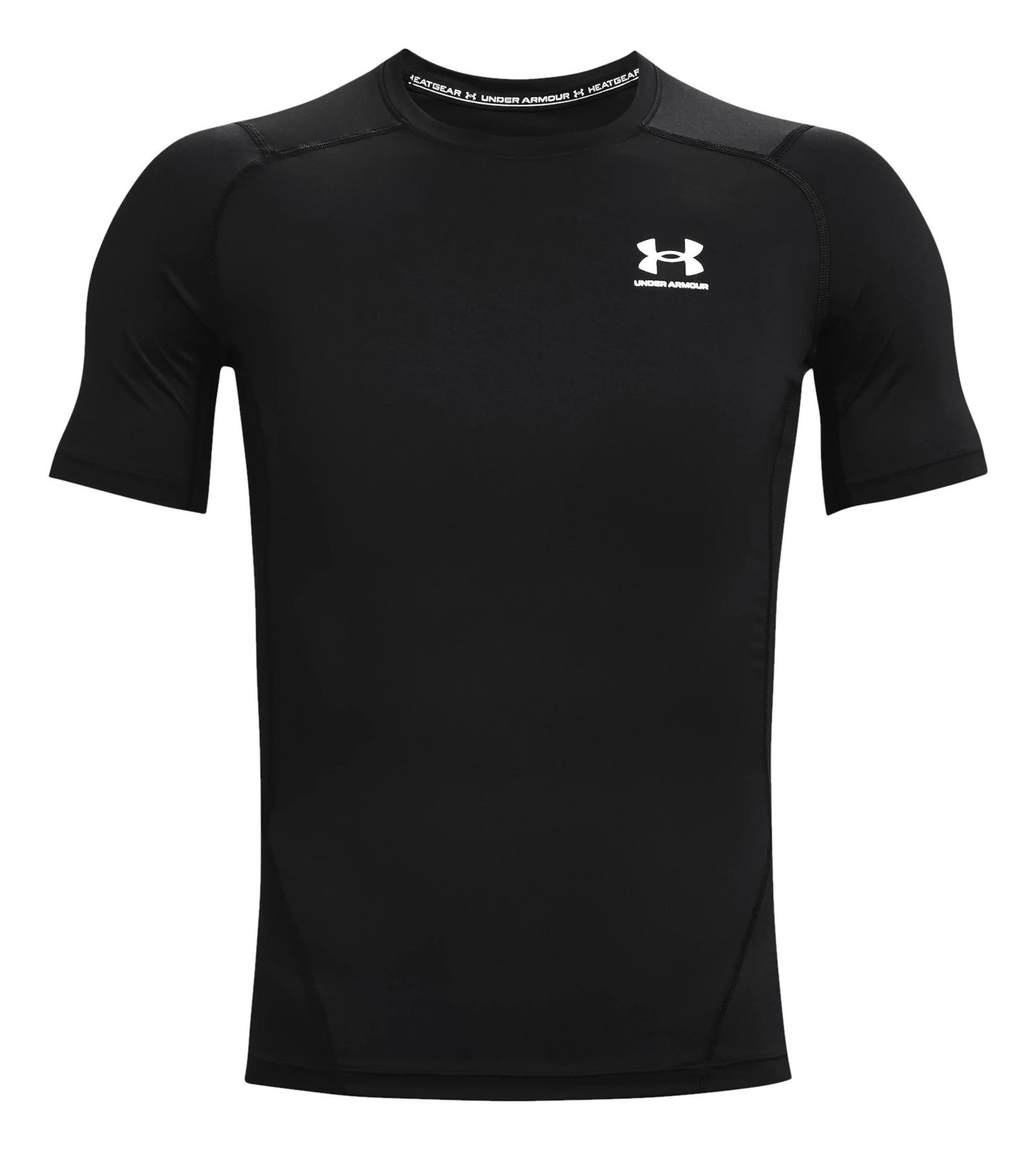 Under Armour HeatGear pánske kompresné tričko, čierno/biele