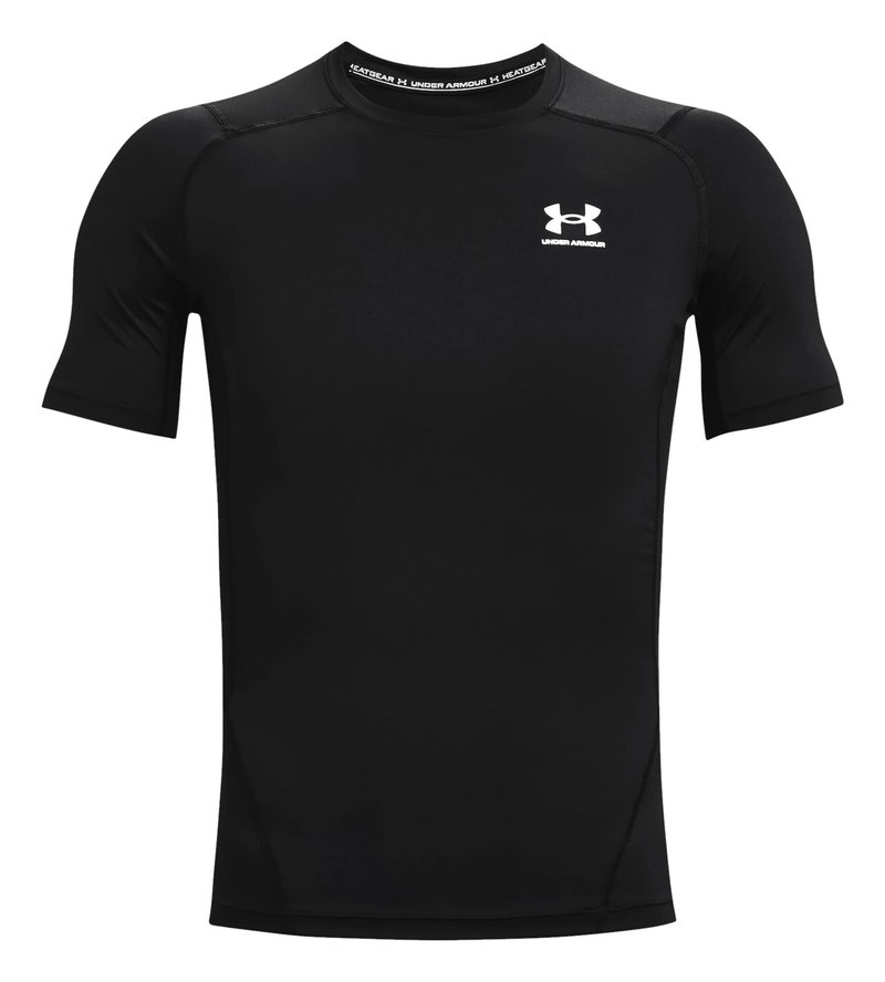 Under Armour HeatGear pánske kompresné tričko, čierno/biele