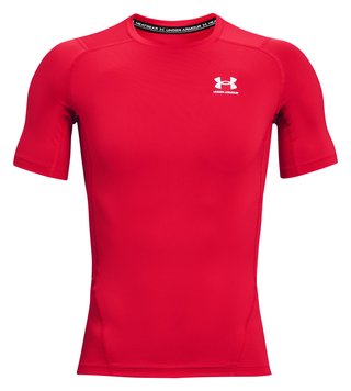 Under Armour HeatGear pánske termo tričko, červeno/biele