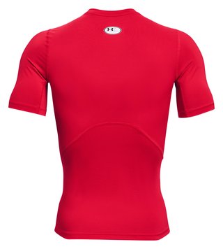 Under Armour HeatGear pánske termo tričko, červeno/biele