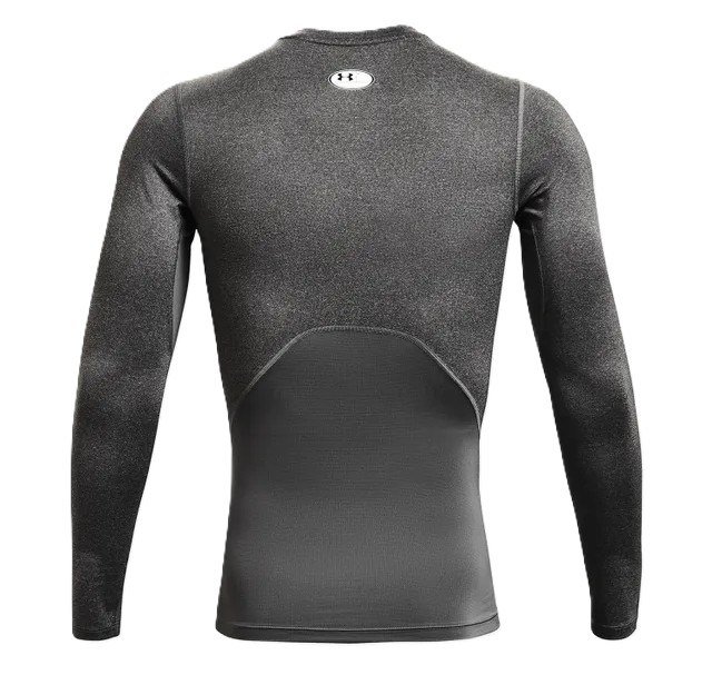 Under Armour HeatGear pánske kompresné tričko s dlhým rukávom, carbon heather