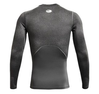 Under Armour HeatGear pánske kompresné tričko s dlhým rukávom, carbon heather