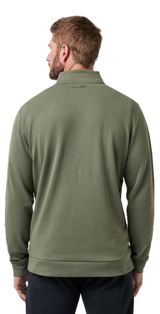 Travis Mathew Cloud Quarter Zip 2.0 pánska mikina, dark olive