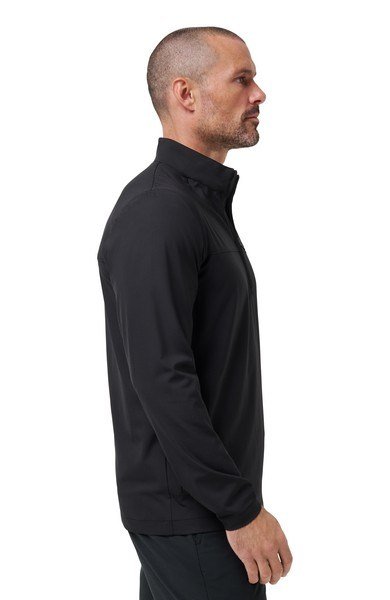 Travis Mathew Wanderlust quarter zip pánska bunda, čierna