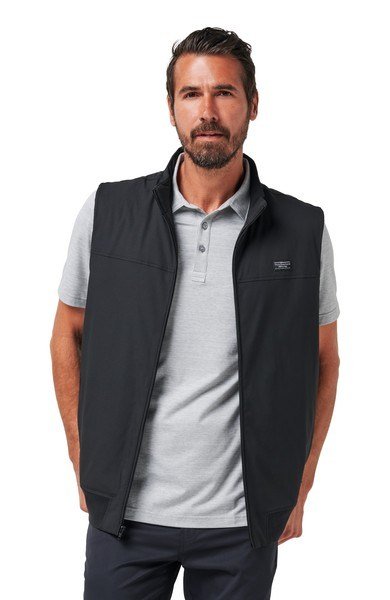 Travis Mathew Wanderlust pánska vesta, čierna