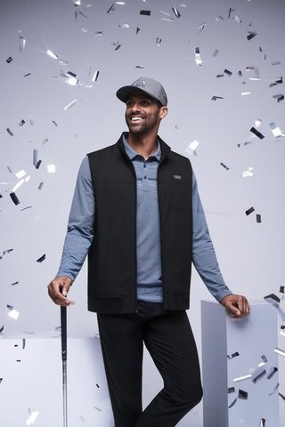 Travis Mathew Wanderlust pánska vesta, čierna
