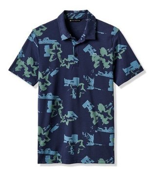 Travis Mathew Favorite Hello pánske polo, total eclipse