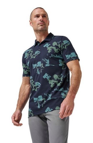 Travis Mathew Favorite Hello pánske polo, total eclipse