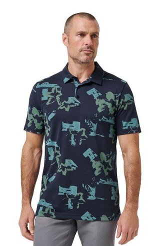 Travis Mathew Favorite Hello pánske polo, total eclipse