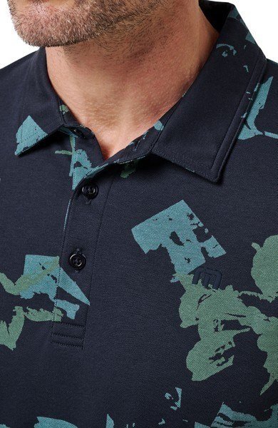 Travis Mathew Favorite Hello pánske polo, total eclipse