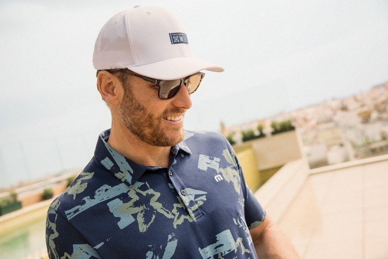 Travis Mathew Favorite Hello pánske polo, total eclipse