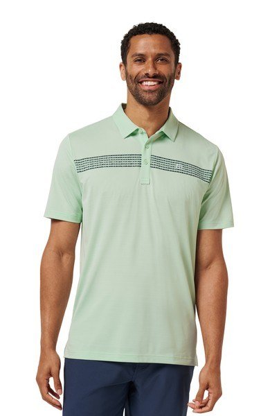 Travis Mathew River Boat pánske polo, aqua foam