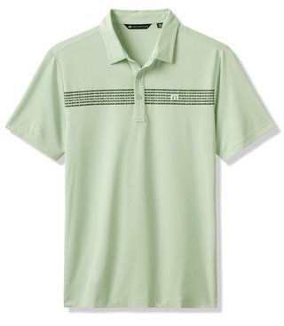 Travis Mathew River Boat pánske polo, aqua foam
