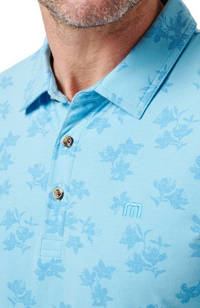Travis Mathew Port Day pánske polo, air blue