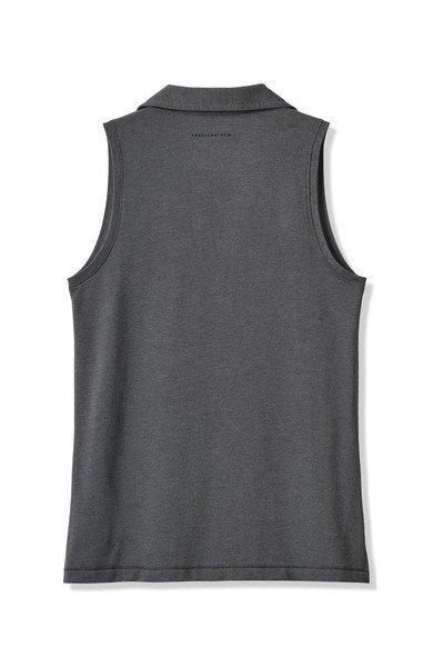 Travis Mathew Featherweight Active 2.0 Sleeveless dámske polo, heather black