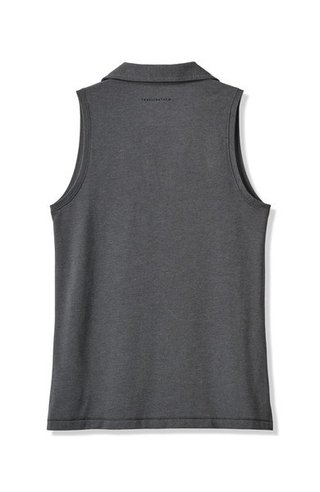Travis Mathew Featherweight Active 2.0 Sleeveless dámske polo, heather black