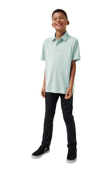 Travis Mathew The Heater detské polo, eggshell blue
