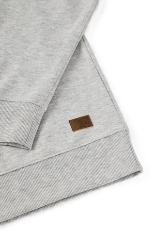 Travis Mathew Cloud pánsky sveter 1/4 zip, heather grey