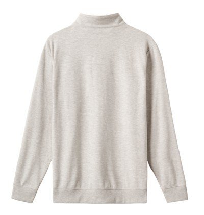 Travis Mathew Cloud pánsky sveter 1/4 zip, heather grey
