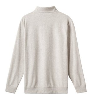 Travis Mathew Cloud pánsky sveter 1/4 zip, heather grey