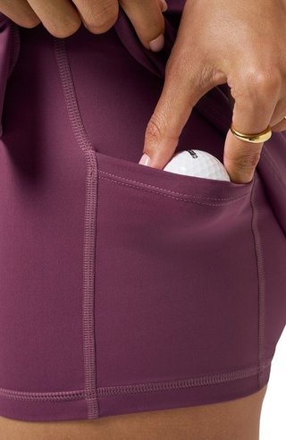 Travis Mathew Game Set Match Moveknit dámska sukňa, damson