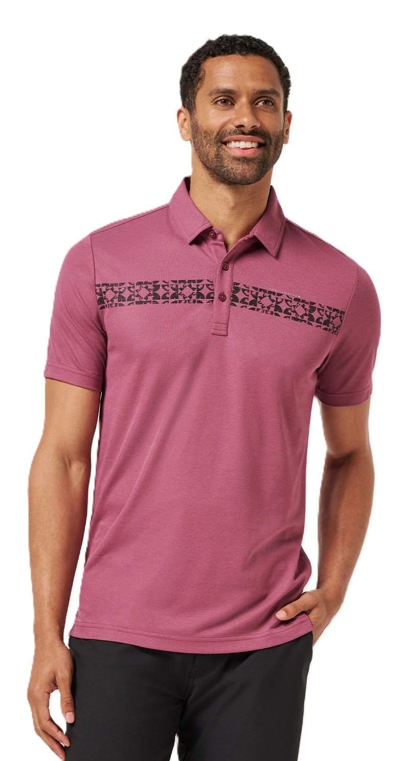Travis Mathew Bungee Jump pánske polo, damson
