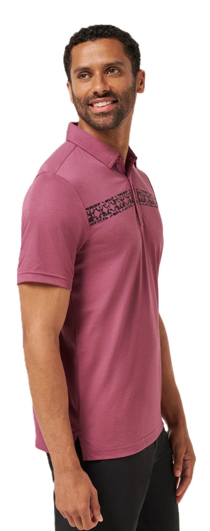 Travis Mathew Bungee Jump pánske polo, damson
