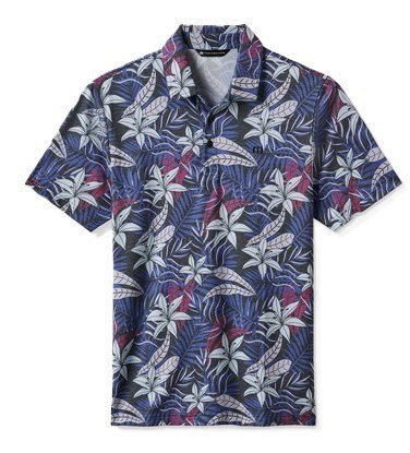 Travis Mathew Featherweight Open Bay pánske polo, čierne