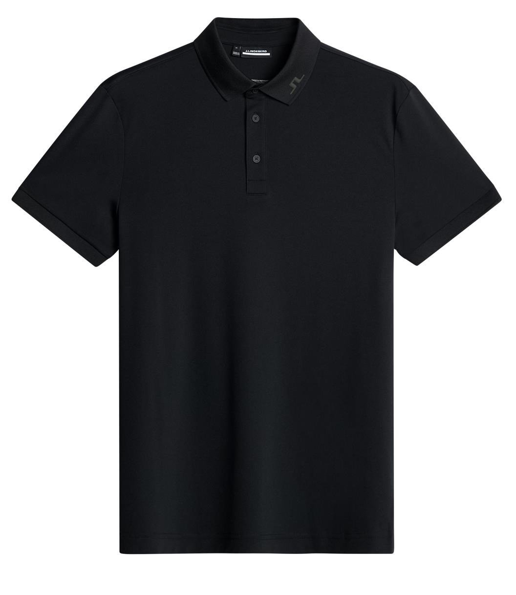 J.Lindeberg KV Print pánske polo, čierne