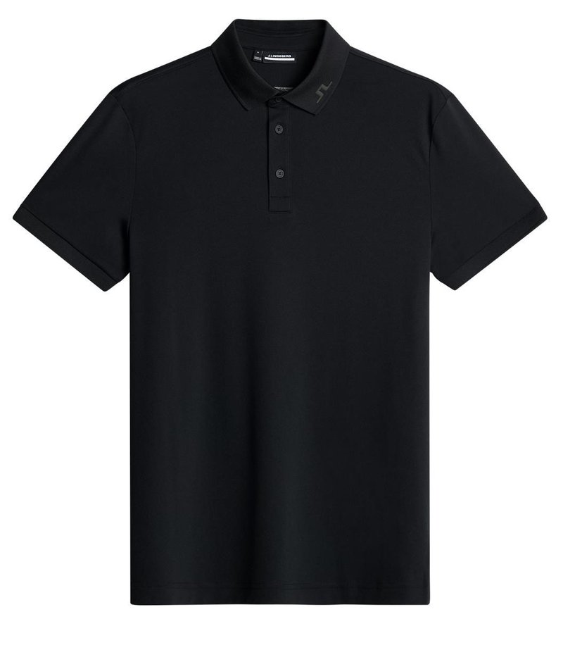 J.Lindeberg KV Print pánske polo, čierne