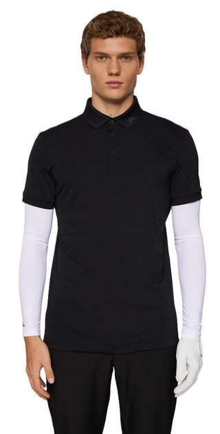 J.Lindeberg KV Print pánske polo, čierne