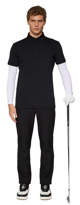 J.Lindeberg KV Print pánske polo, čierne