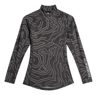 J.Lindeberg Ella Print Compression dámske tričko, asphalt